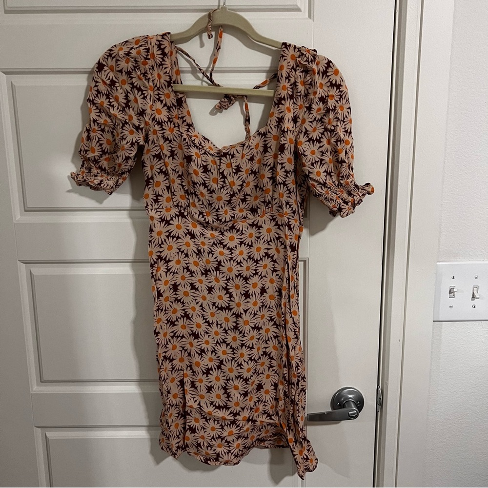 Mango Floral Mini Dress